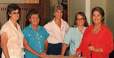 Lynsey with local writer friends